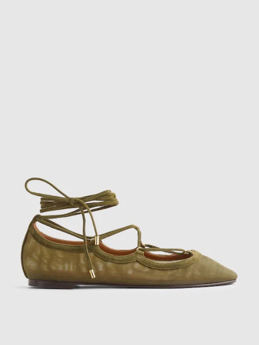 MADEWELL | Greta Lace-Up Ballet Flat - Picture 3 of 4